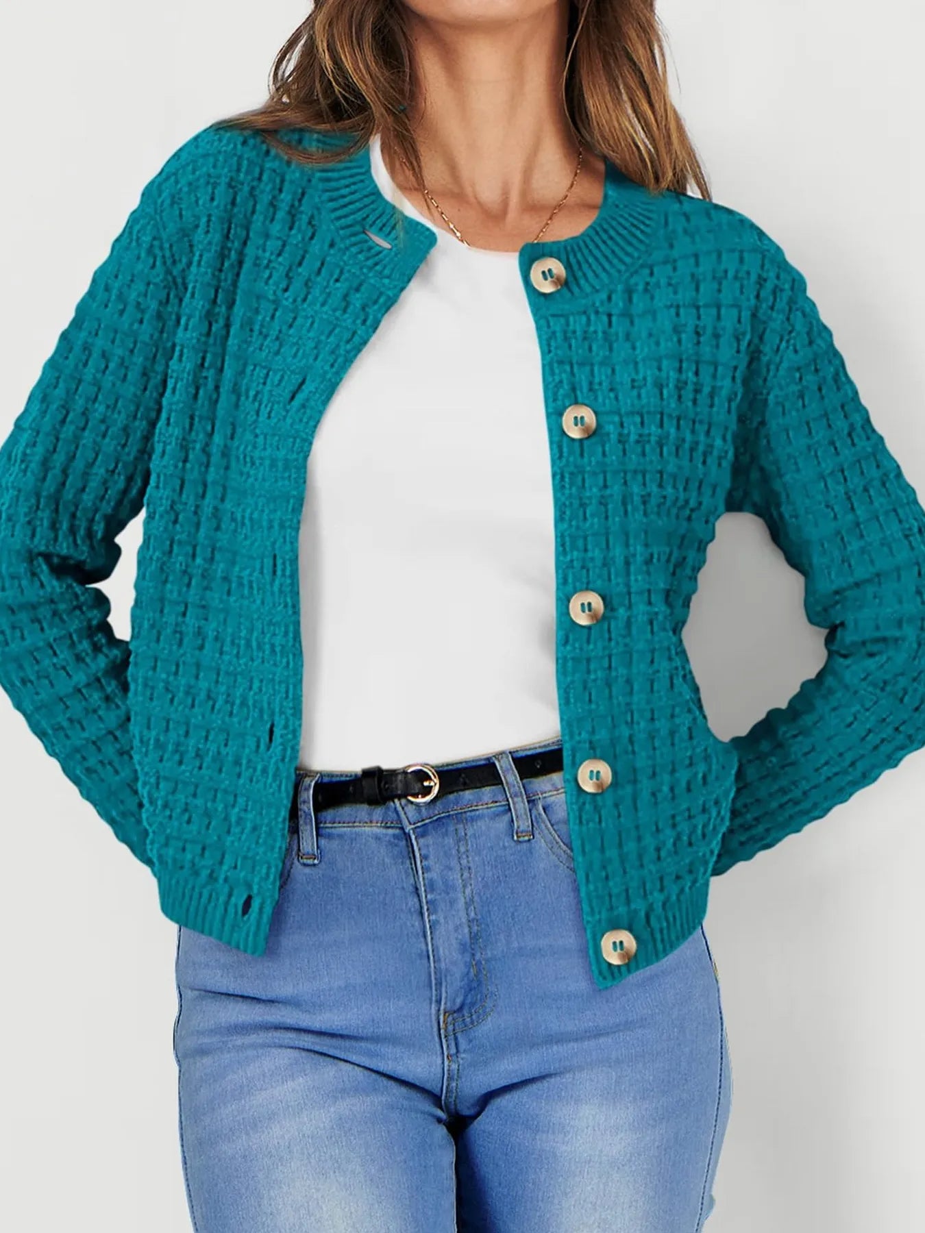 Harper | Women's Cardigan with Button Placket
