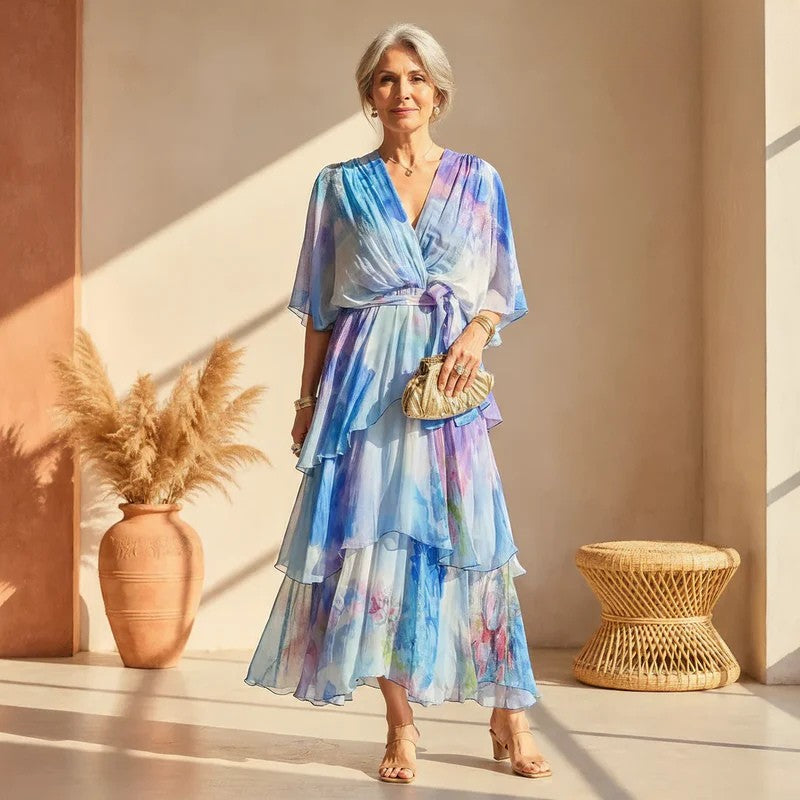 Odette | Women's Elegant Flowing Maxi Dress