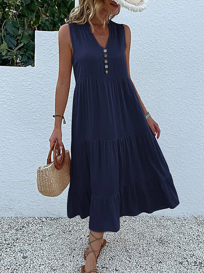 Abigail | Women's Relaxed Elegant Summer Midi Dress