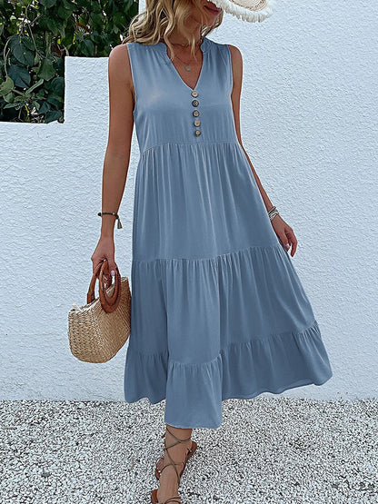 Abigail | Women's Relaxed Elegant Summer Midi Dress