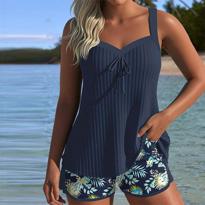 Clara | Women's Elegant Floral Tankini Set