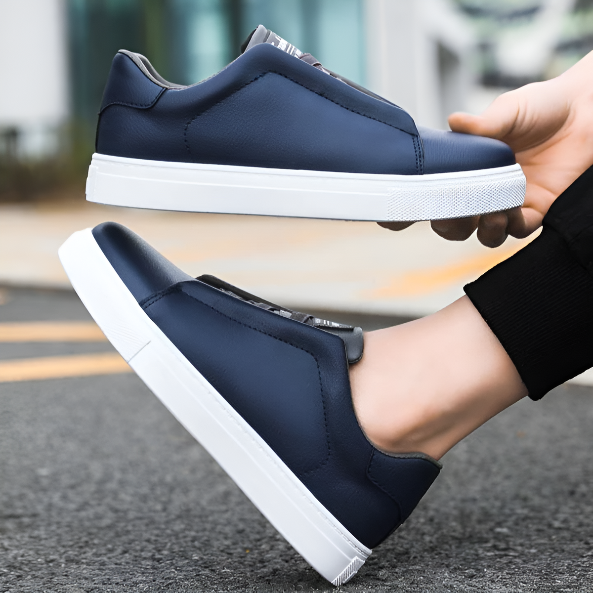 Bernardo | Men's Cushioned Slip-On Chic Trainers