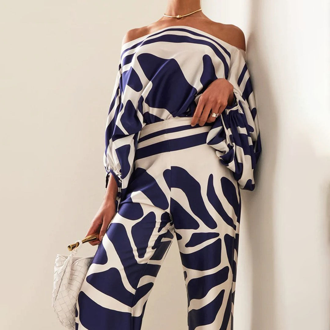 Women's Chic Summer Two-Piece Outfit, Trendy Style