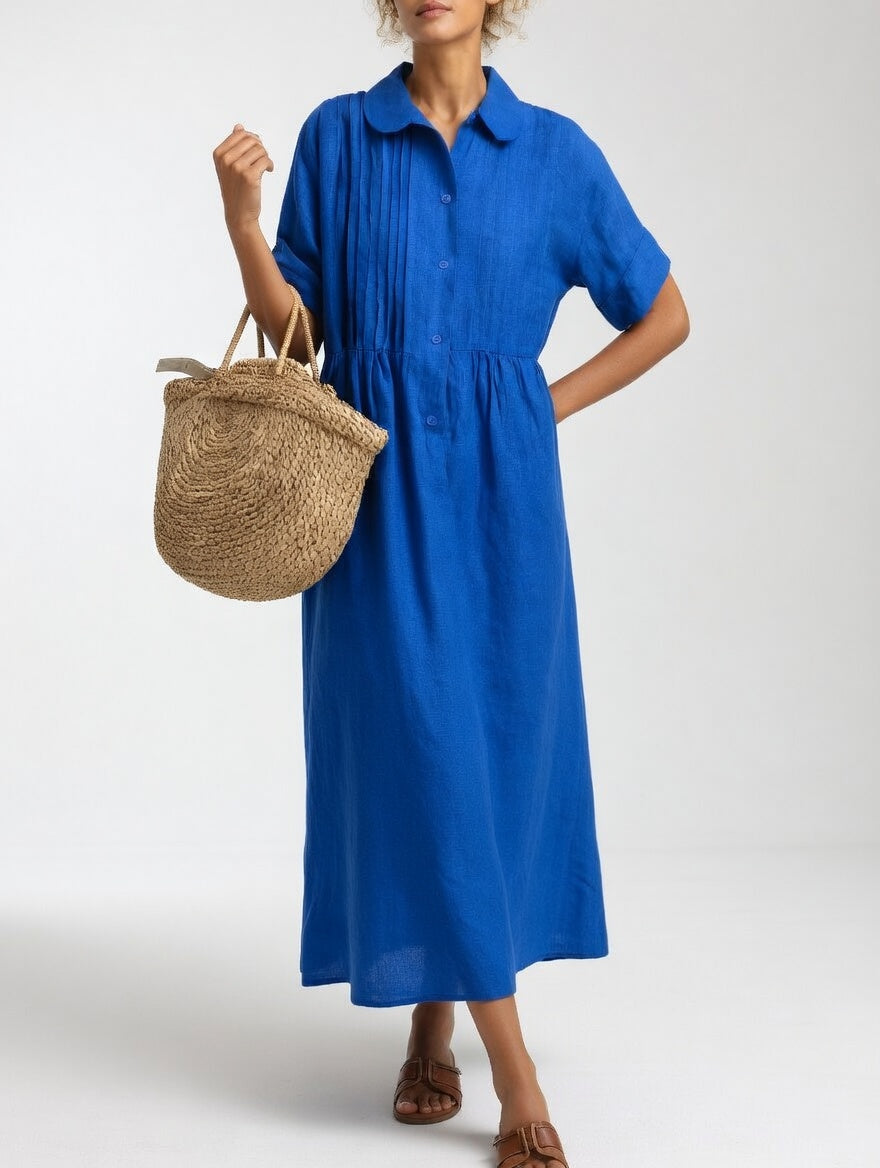 Lysandra | Women's Longline Breezy Summer Shirt Maxi Dress