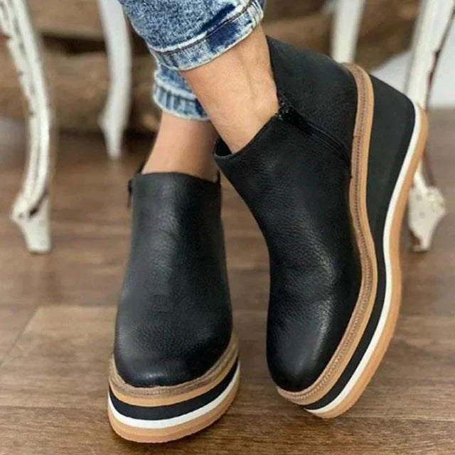 Deborah | Women's Cushioned Slip-On Stylish Elegant Boots