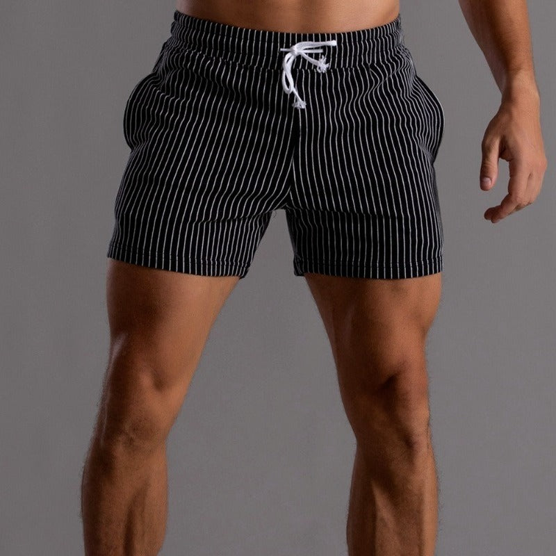 Orion | Men's Striped Shorts with Drawstring