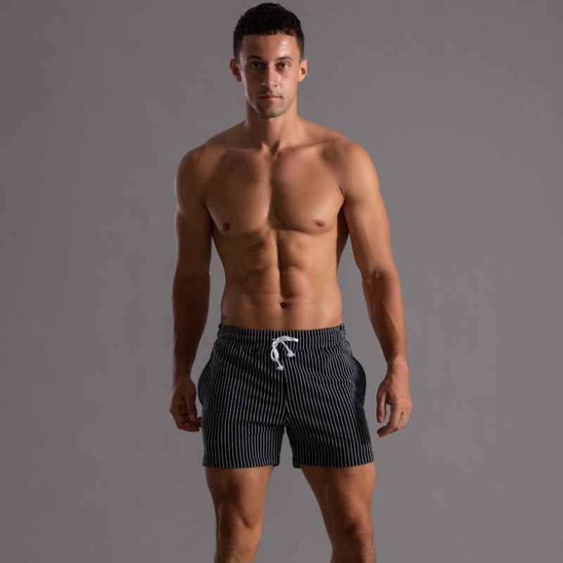 Orion | Men's Striped Shorts with Drawstring