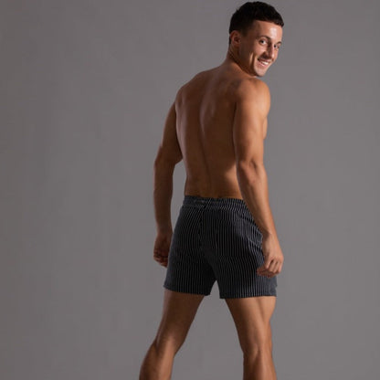 Orion | Men's Striped Shorts with Drawstring