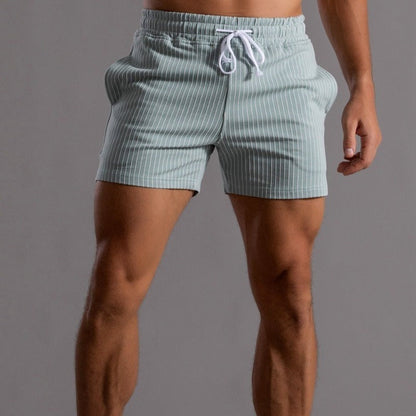 Orion | Men's Striped Shorts with Drawstring