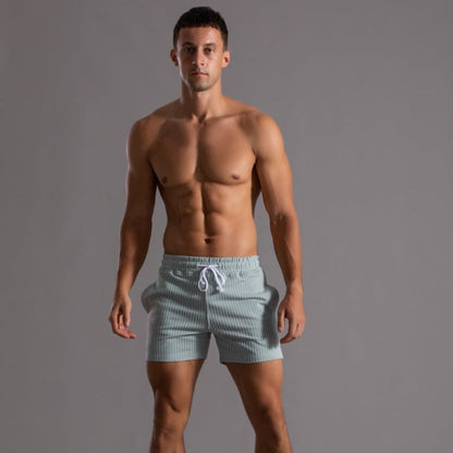 Orion | Men's Striped Shorts with Drawstring