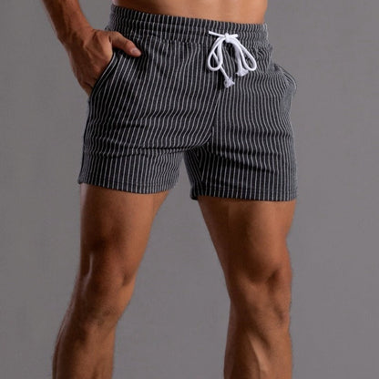 Orion | Men's Striped Shorts with Drawstring