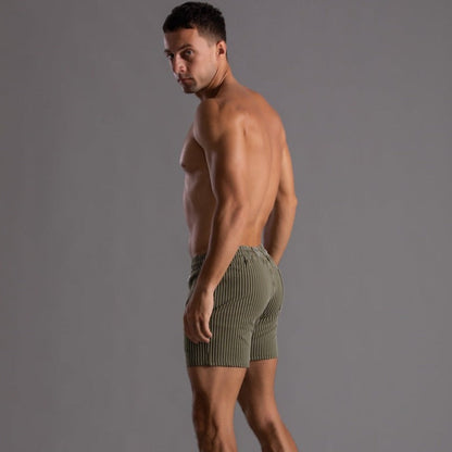 Orion | Men's Striped Shorts with Drawstring