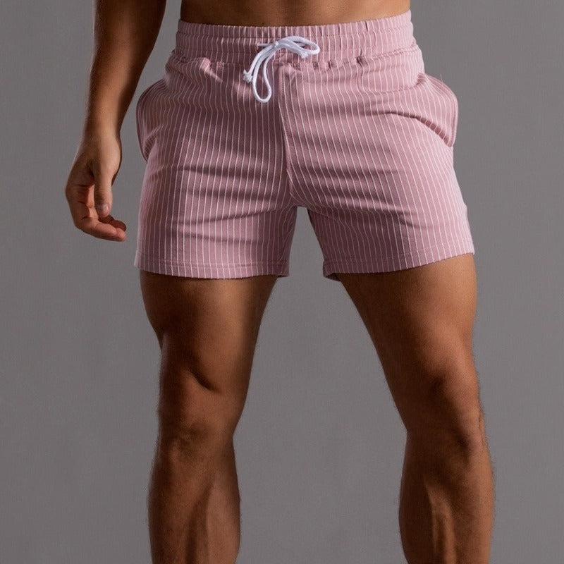 Orion | Men's Striped Shorts with Drawstring
