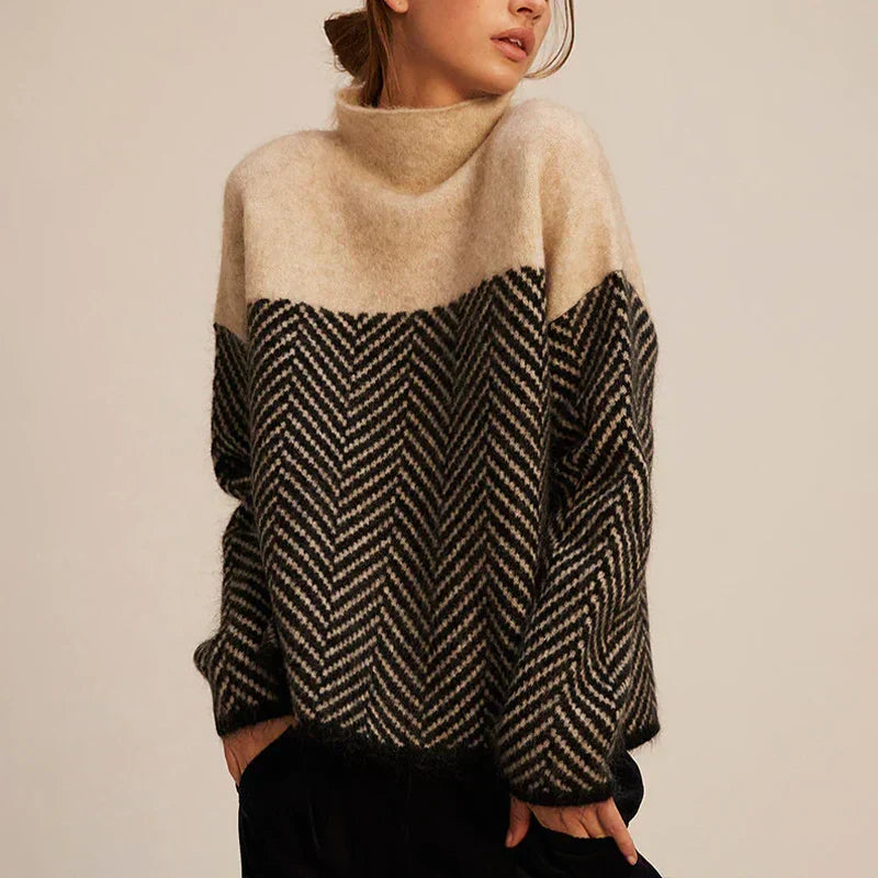 Eleanor | Women's Roll Neck Jumper with Long Sleeve