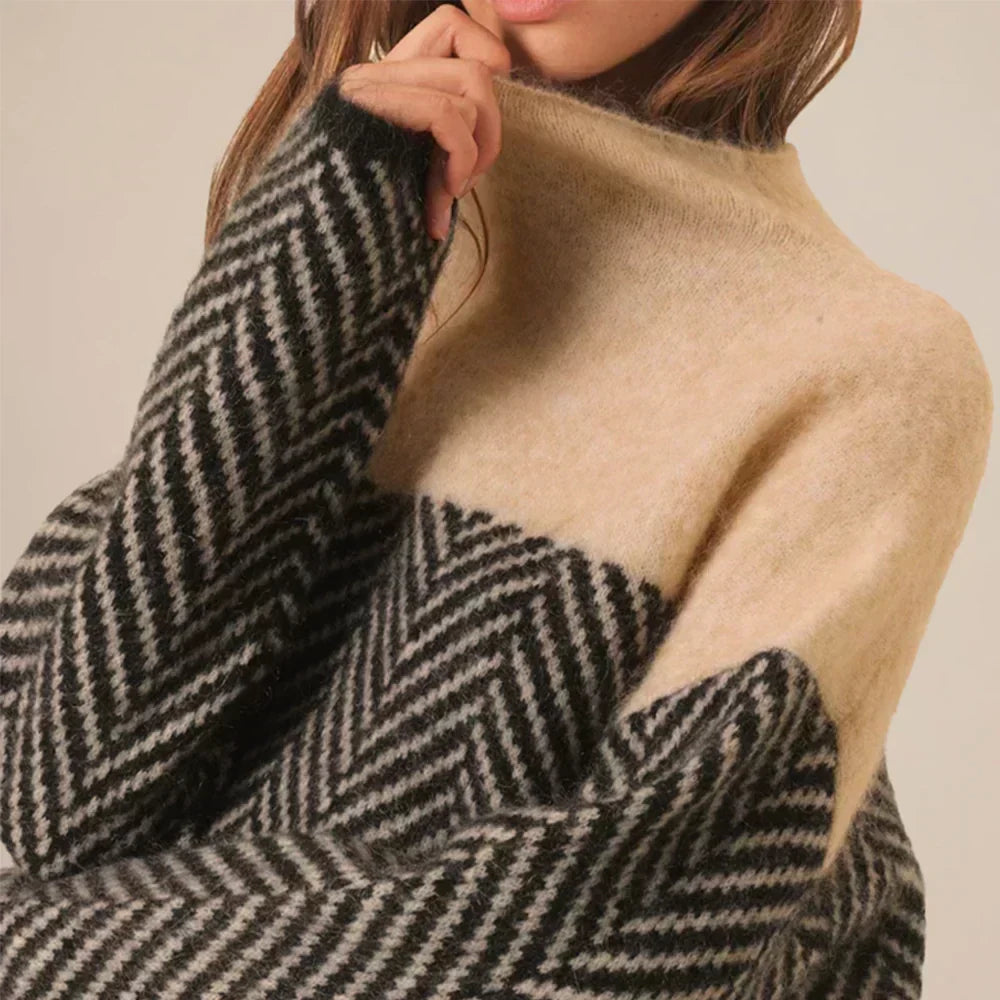 Eleanor | Women's Roll Neck Jumper with Long Sleeve