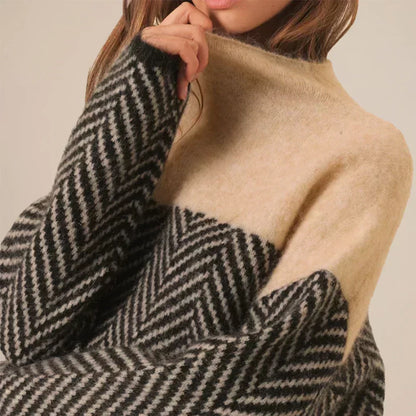 Eleanor | Women's Roll Neck Jumper with Long Sleeve