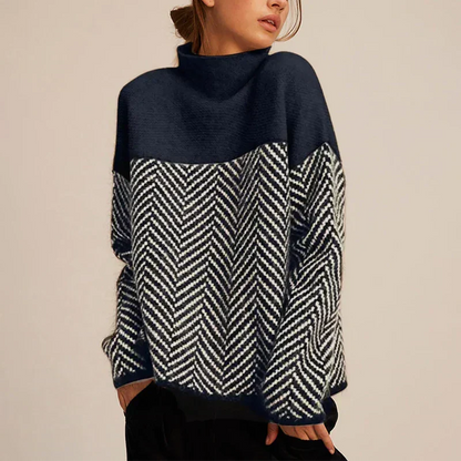Eleanor | Women's Roll Neck Jumper with Long Sleeve