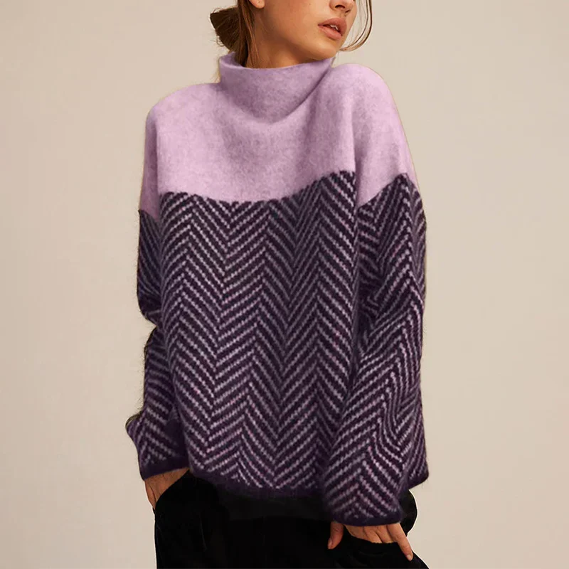 Eleanor | Women's Roll Neck Jumper with Long Sleeve