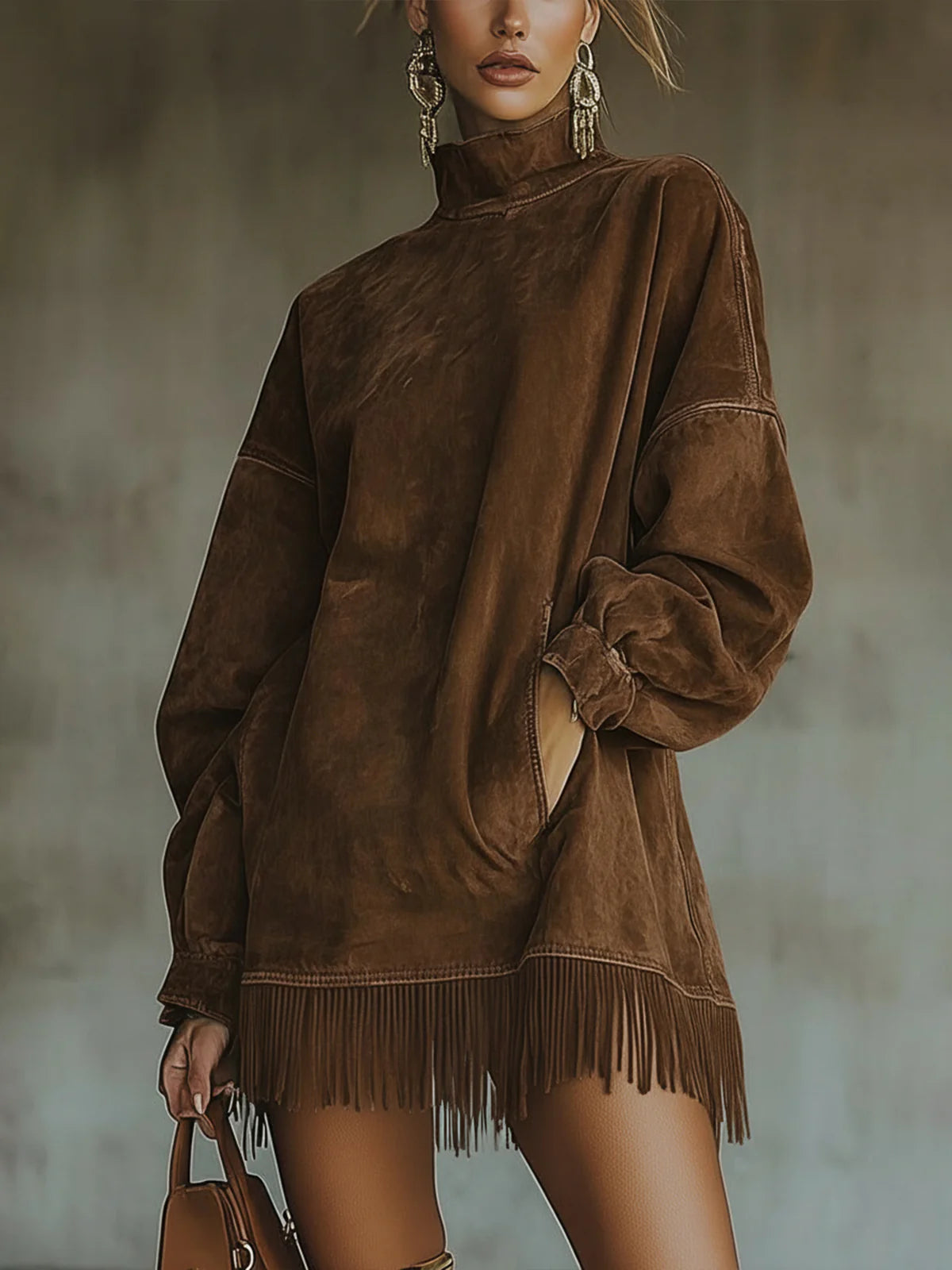 Sheri | Women's Relaxed Luxurious Fringe Gown