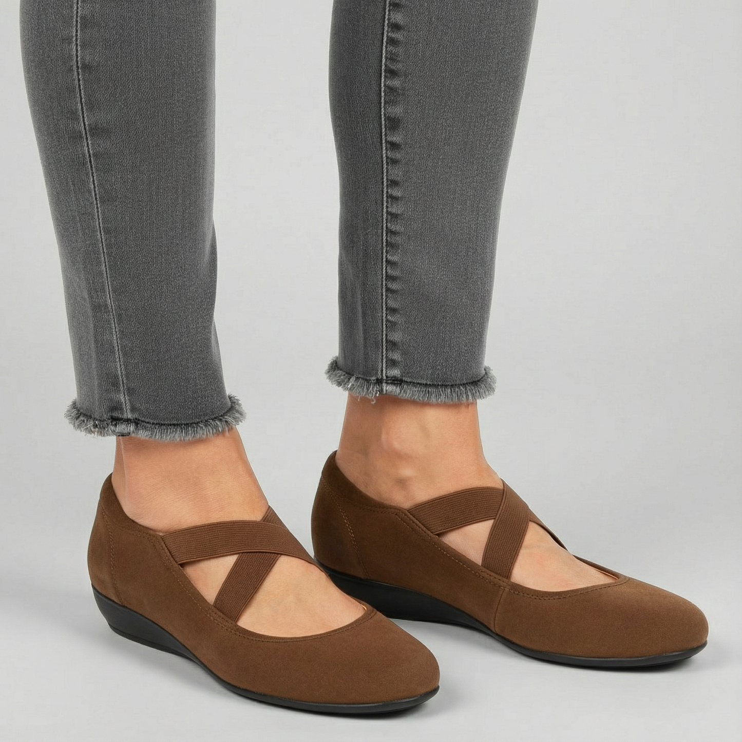 Angel | Comfy Closed Wedge Slip-On Shoes