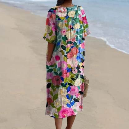 Miles | Women's Colourful Floral Midi Dress