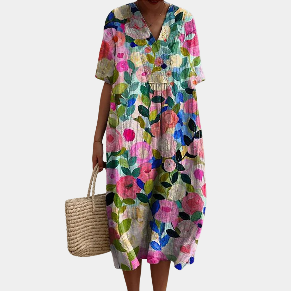 Miles | Women's Colourful Floral Midi Dress