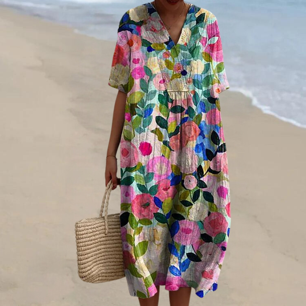 Miles | Women's Colourful Floral Midi Dress