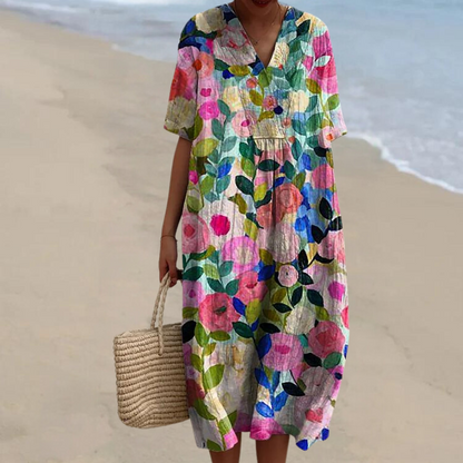 Miles | Women's Colourful Floral Midi Dress