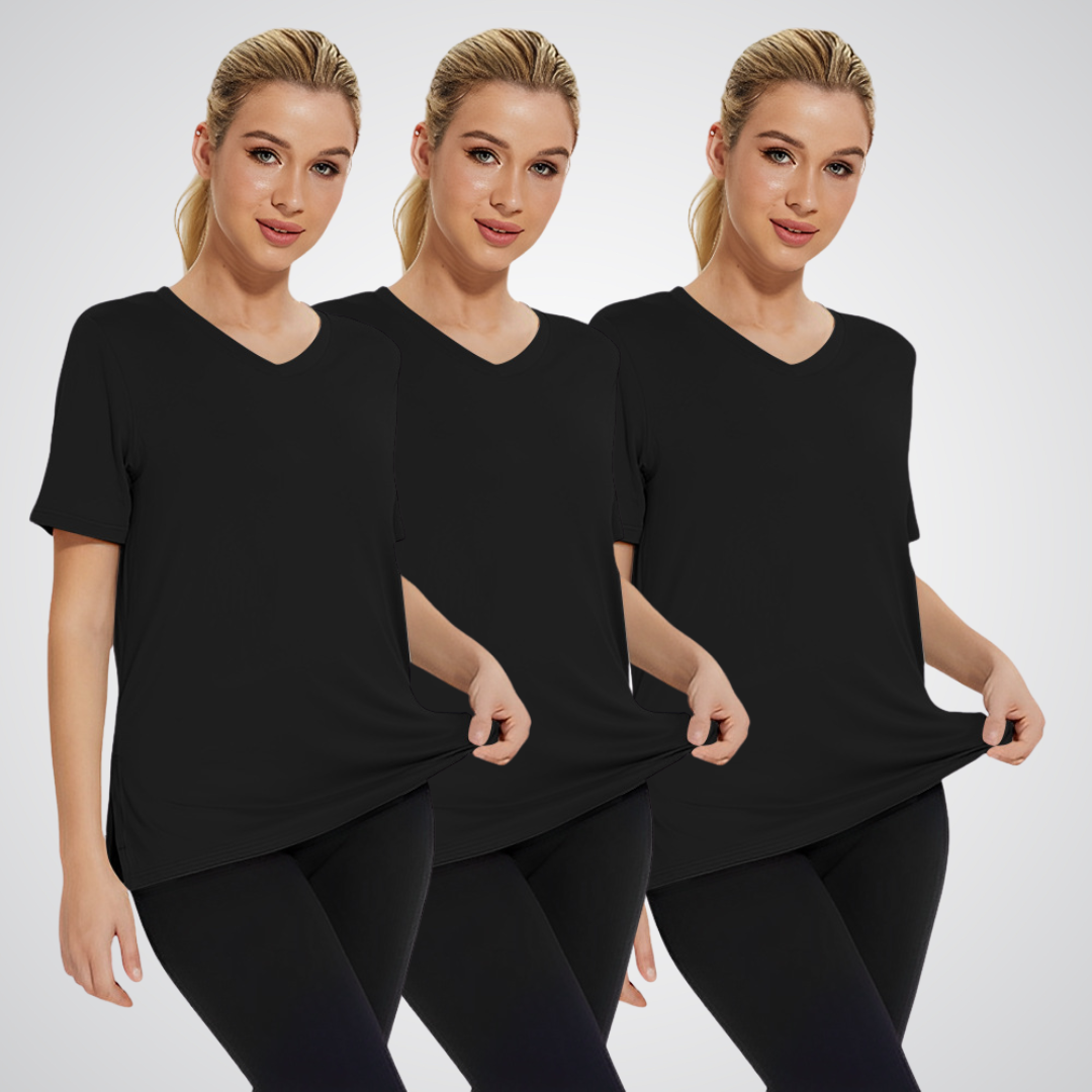 Selena | Women's Relaxed Casual Loose Fit Tee (Pack of 3)