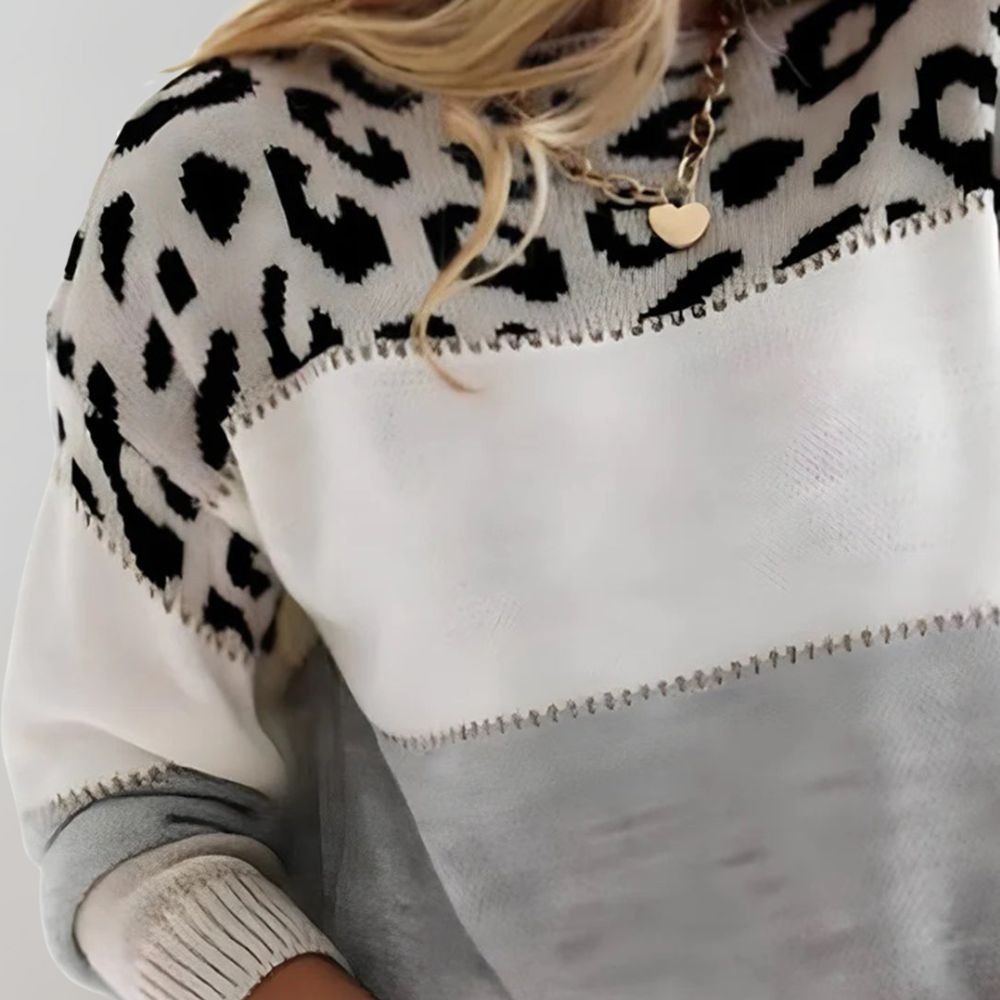 Cherry | Women's Relaxed Trendy Chic Patterned Jumper