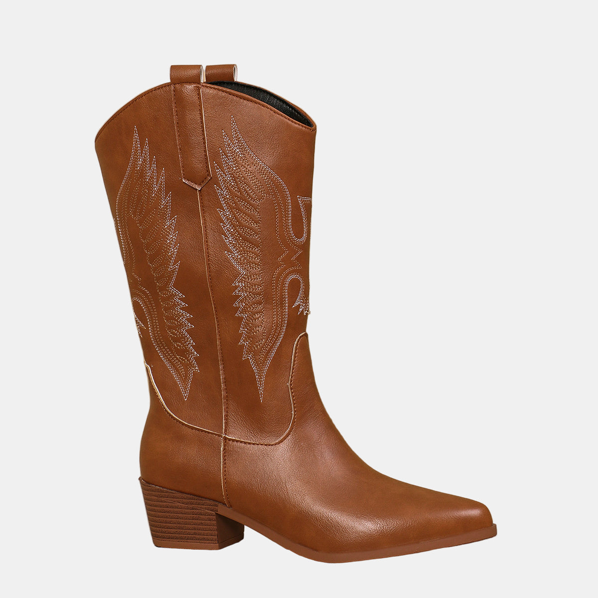Emery | Women's Cushioned Zip Block Heel Cowboy Boots