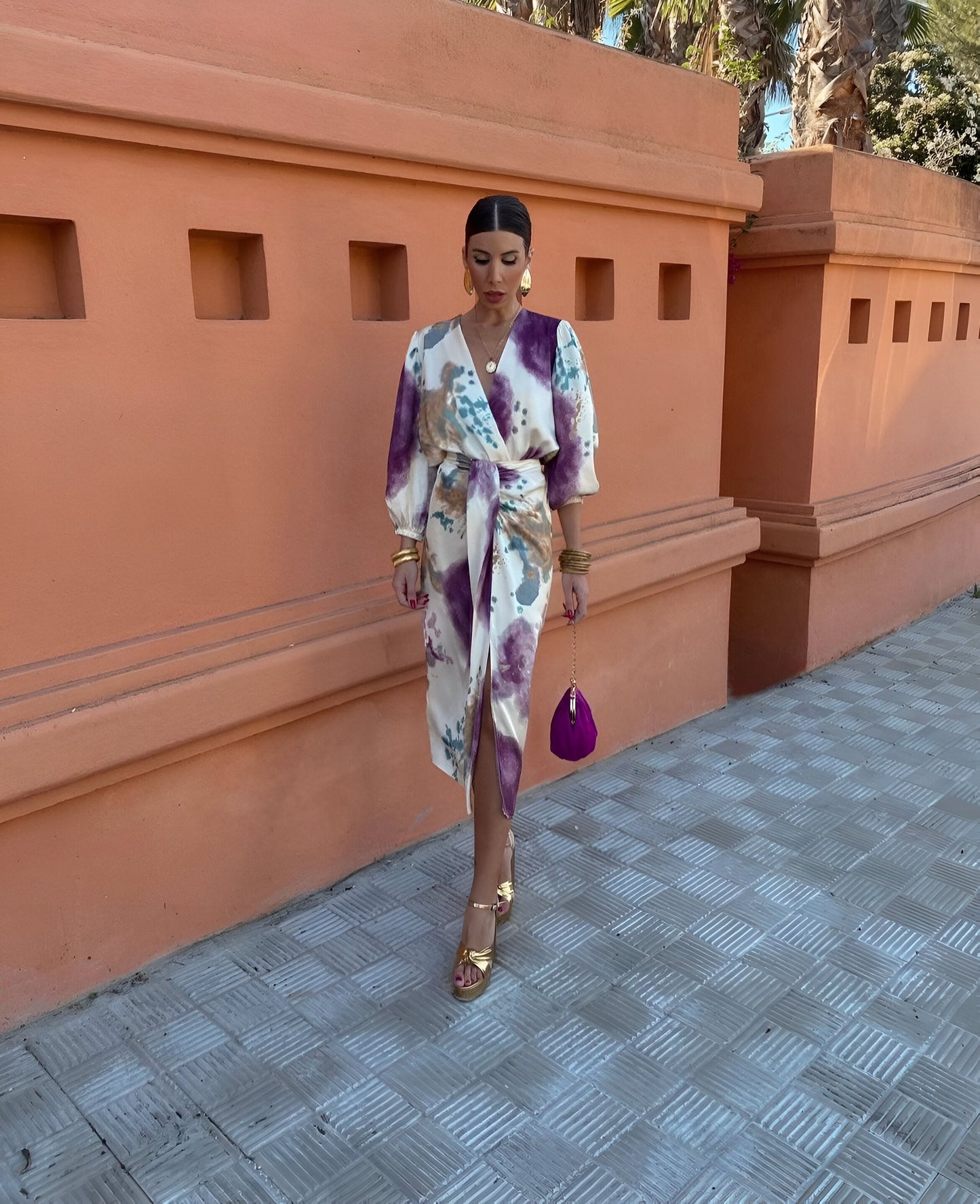 Mirella | Women's Elegant Maxi Dress with Long Sleeve
