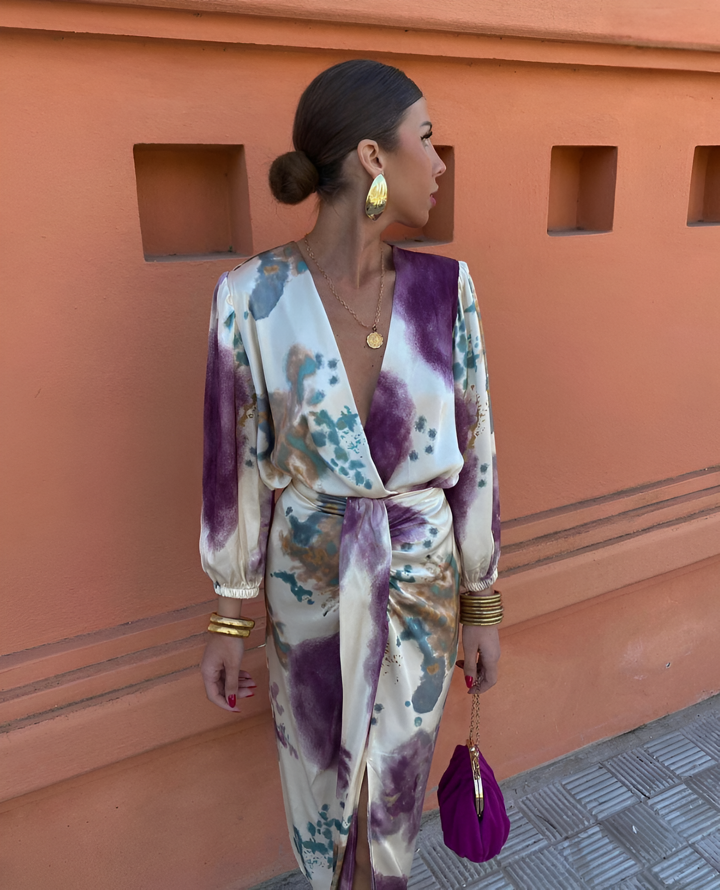 Mirella | Women's Elegant Maxi Dress with Long Sleeve