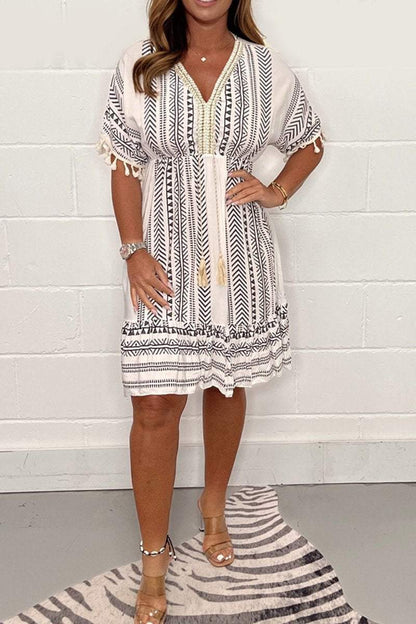 Gail | Women's Vintage Bohemian Midi Dress