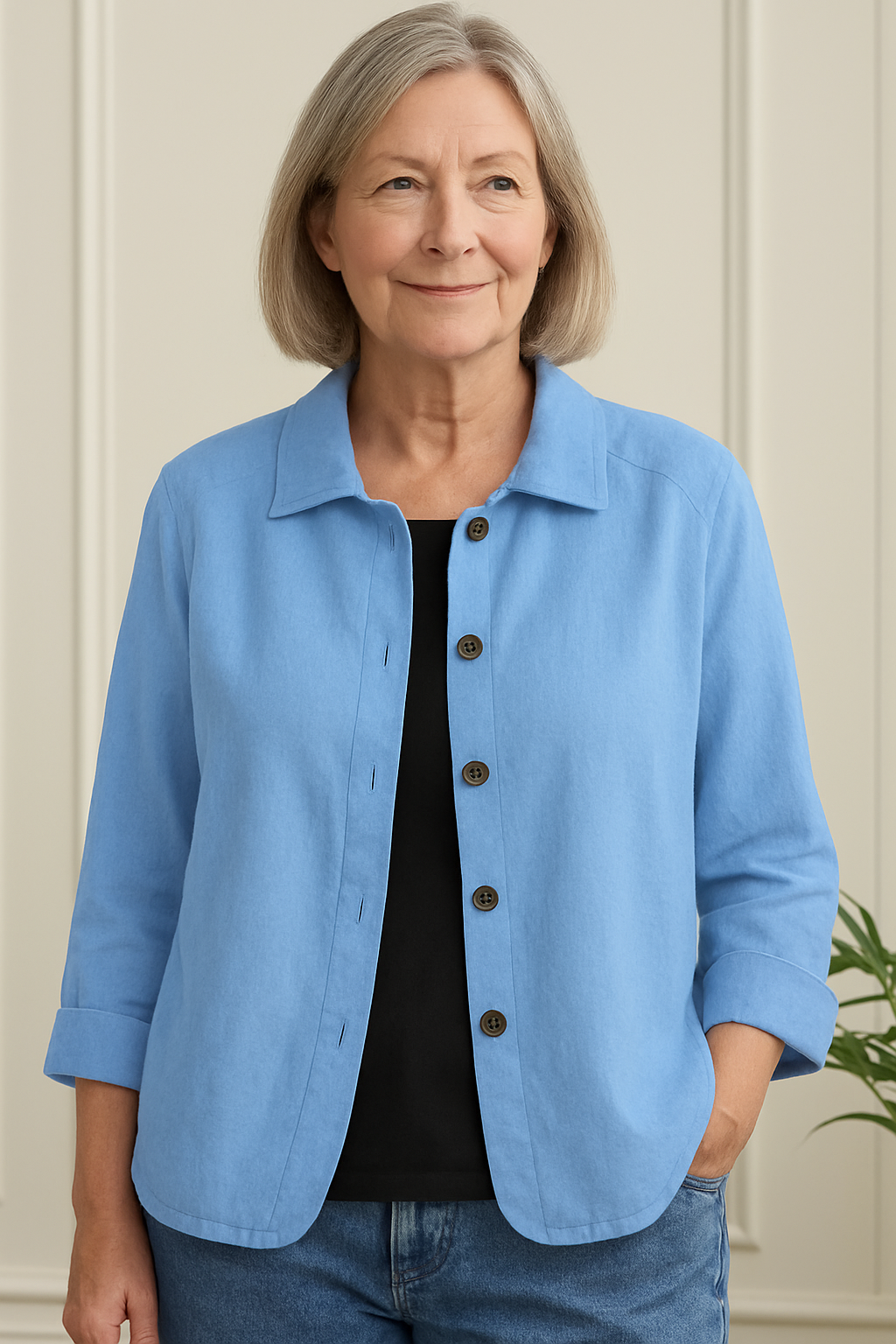 Marilla | Women's Classic Light Shirt Cardigan