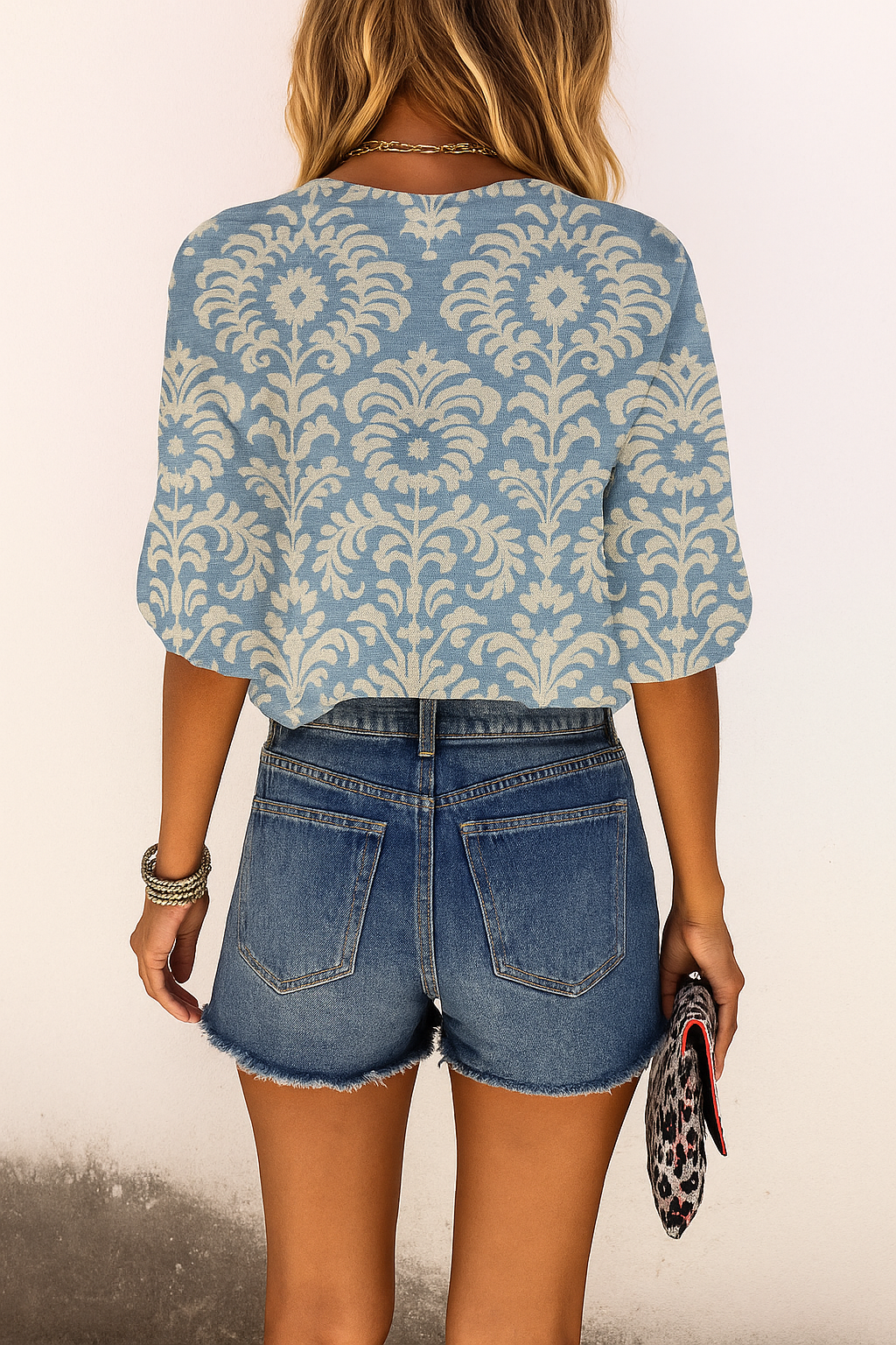 Maria | Women's Blouse with Floral Print and Buttons