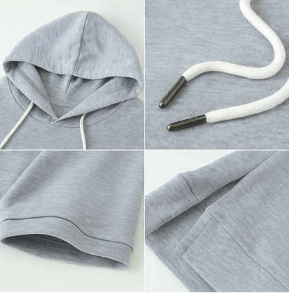 Ashley | Women's Short Sleeve Hooded Pullover with Drawstring