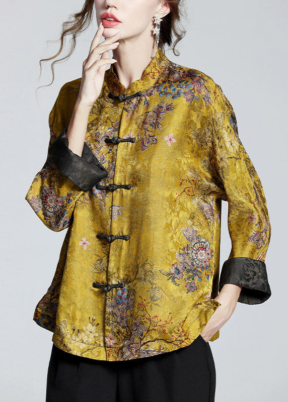 Mei | Women's Relaxed Chinese-Style Stand Collar Coat