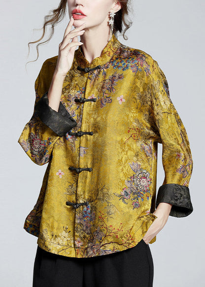 Mei | Women's Relaxed Chinese-Style Stand Collar Coat