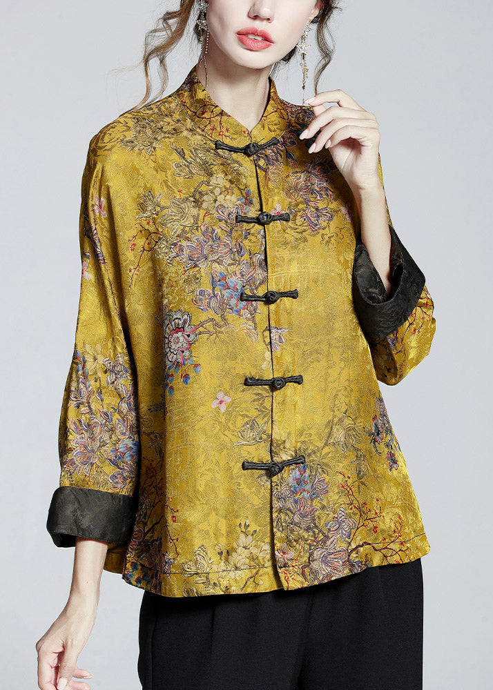 Mei | Women's Relaxed Chinese-Style Stand Collar Coat