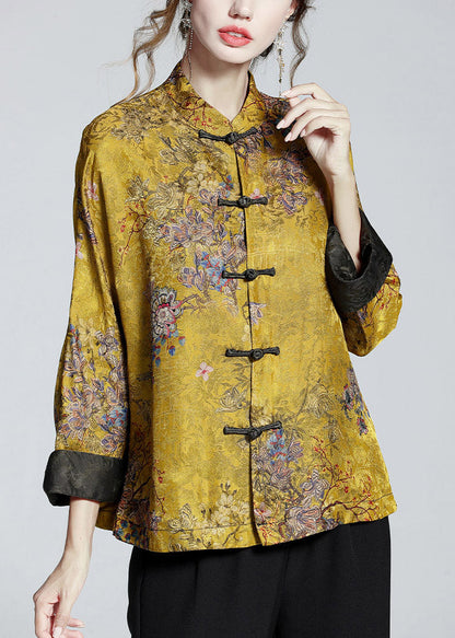 Mei | Women's Relaxed Chinese-Style Stand Collar Coat