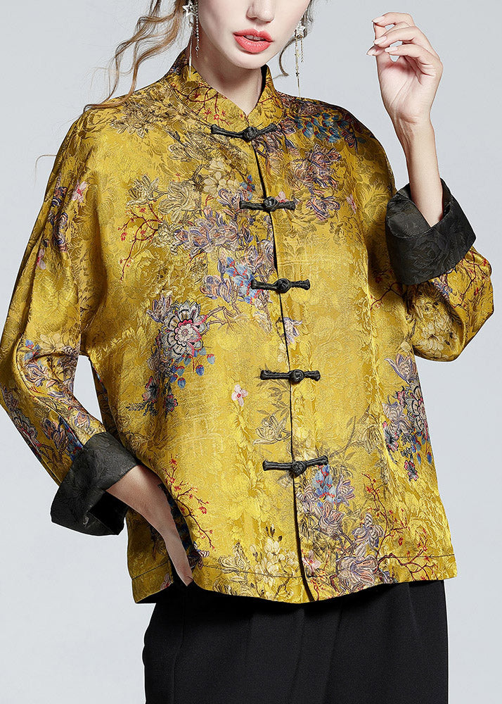 Mei | Women's Relaxed Chinese-Style Stand Collar Coat