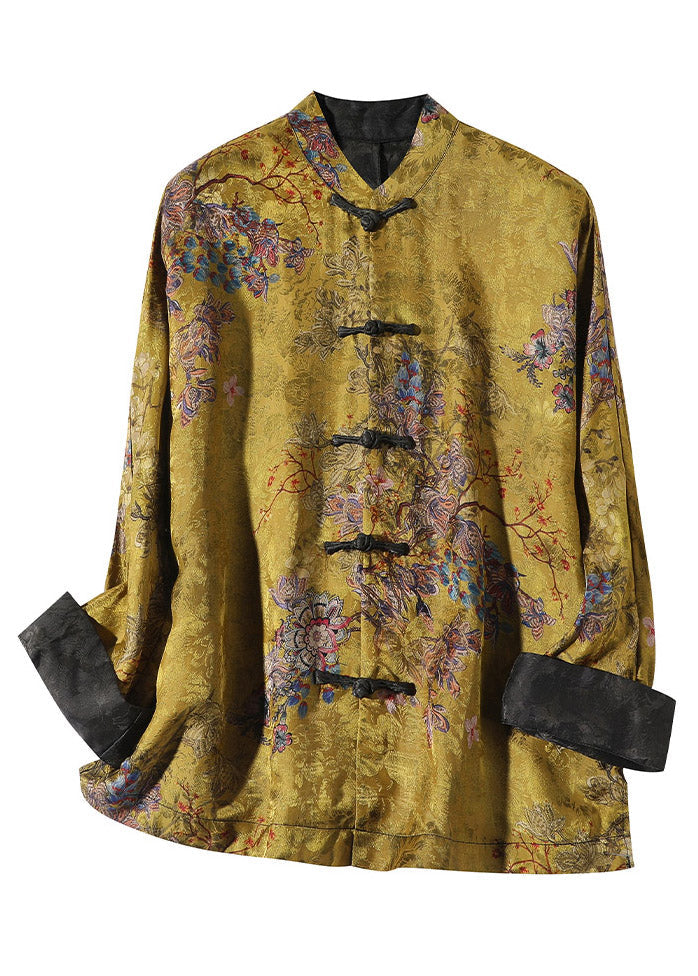 Mei | Women's Relaxed Chinese-Style Stand Collar Coat