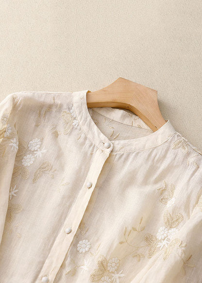 Kourtney | Women's Relaxed Chic Blouse with Embroidered Accents