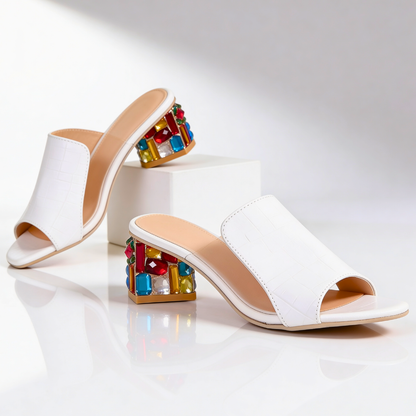 Odette | Jewel Heel Slides
