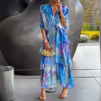 Diana | Women's Stunning V-Neck Maxi Dress