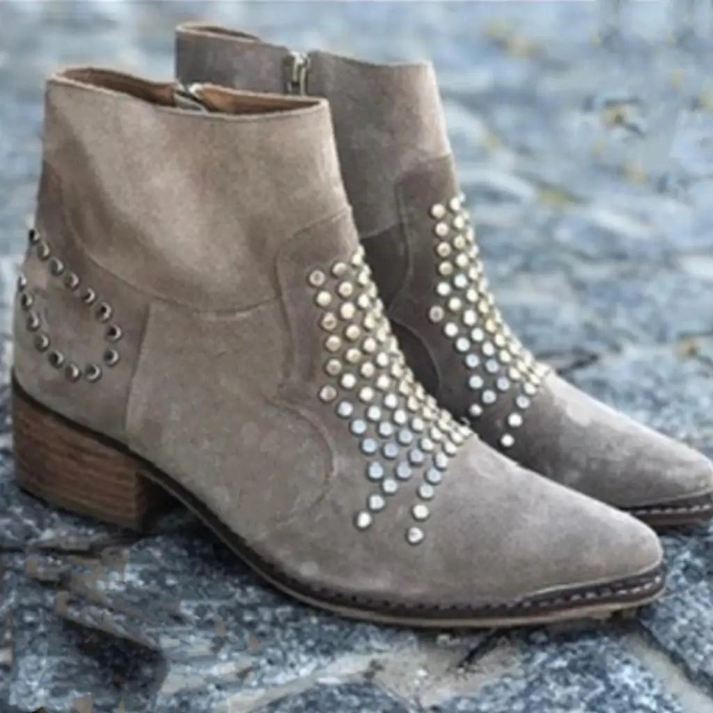 Aina | Studded Edge Boots