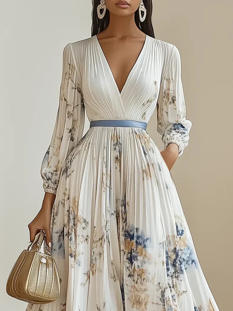 Vicki | Women's Timeless Floral Elegant Midi Dress