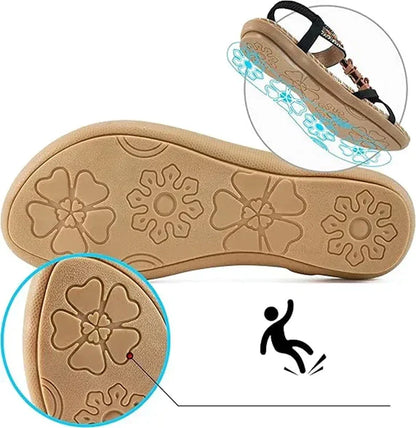 Colella | Women's Cushioned Open-Toe Elegant Orthopedic Flower Sandals
