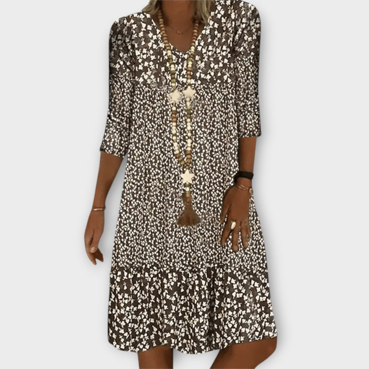 Isla | Women's Cozy Dress with V-Neck
